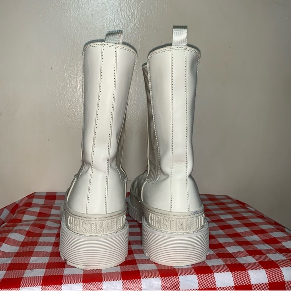 CHRISTIAN DIOR Leather Chelsea Boots Size 7 US / 37 EUR - Picture 5 of 16